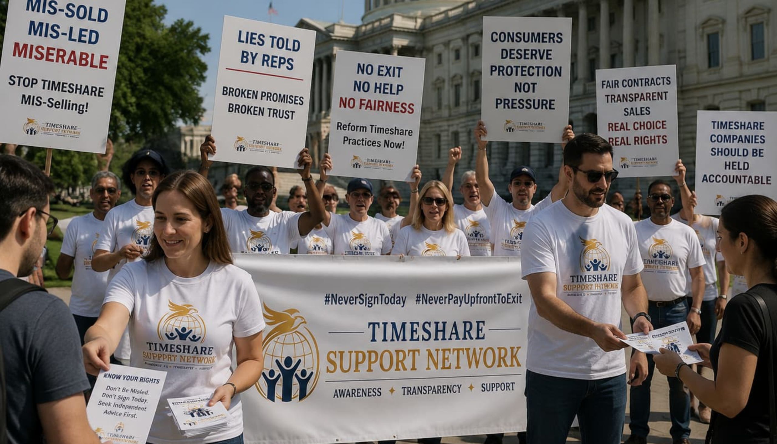 Timeshare Advocacy and Political Action Timeshare advocacy campaign calling for stronger consumer protection and industry reform